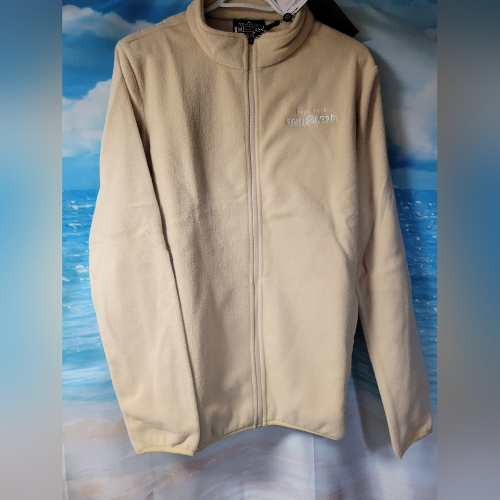 RawGear NWT Sand Color Full Zip Fleece Jacket in Small or Medium